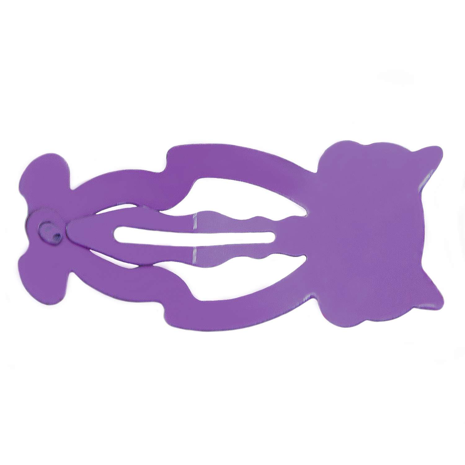 Набор заколок для волос B and H Клик-клак Котики Фиолетовый-Нежно-розовый 4шт W0136 - фото 4