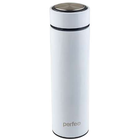 Термос Perfeo для напитков с ситечком. объем 0.45 л. белый PF_C3721