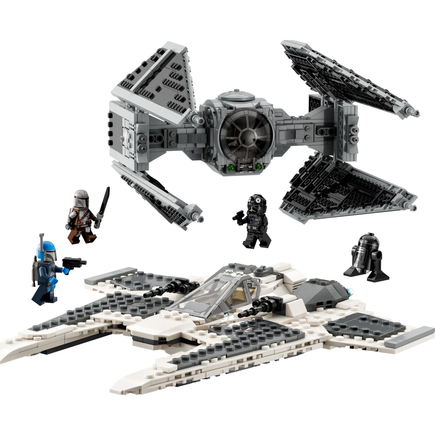 LEGO Star Wars Mandalorian Fang Fighter vs. TIE Interceptor 75348