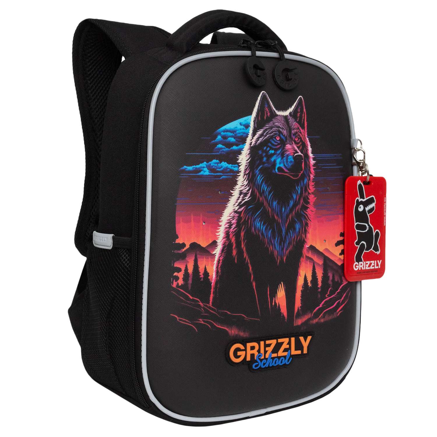 Рюкзак школьный Grizzly Черный RAw-497-5/1 - фото 2