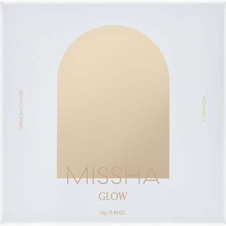 Тональный кушон MISSHA Прозрачное свечение тон 21N Fair Light Beige 14 г