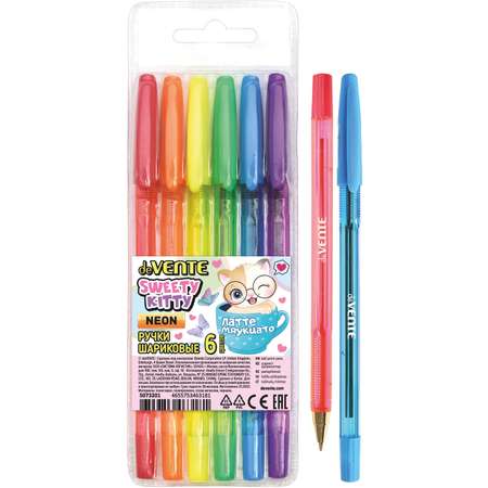 Ручки шариковые deVENTE неоновые цвета 5073201