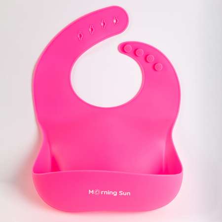 Набор детской посуды Morning Sun Силиконовый маликово-розовый