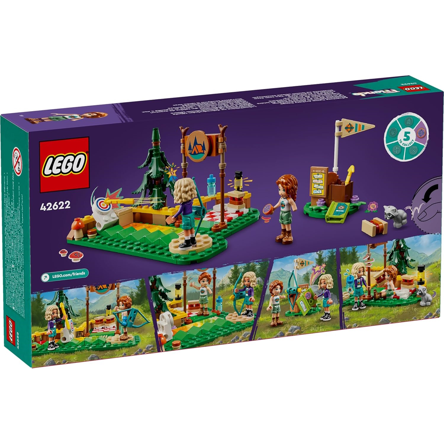 Конструктор LEGO Friends Лагерь приключений стрельбище из лука 42622 - фото 6