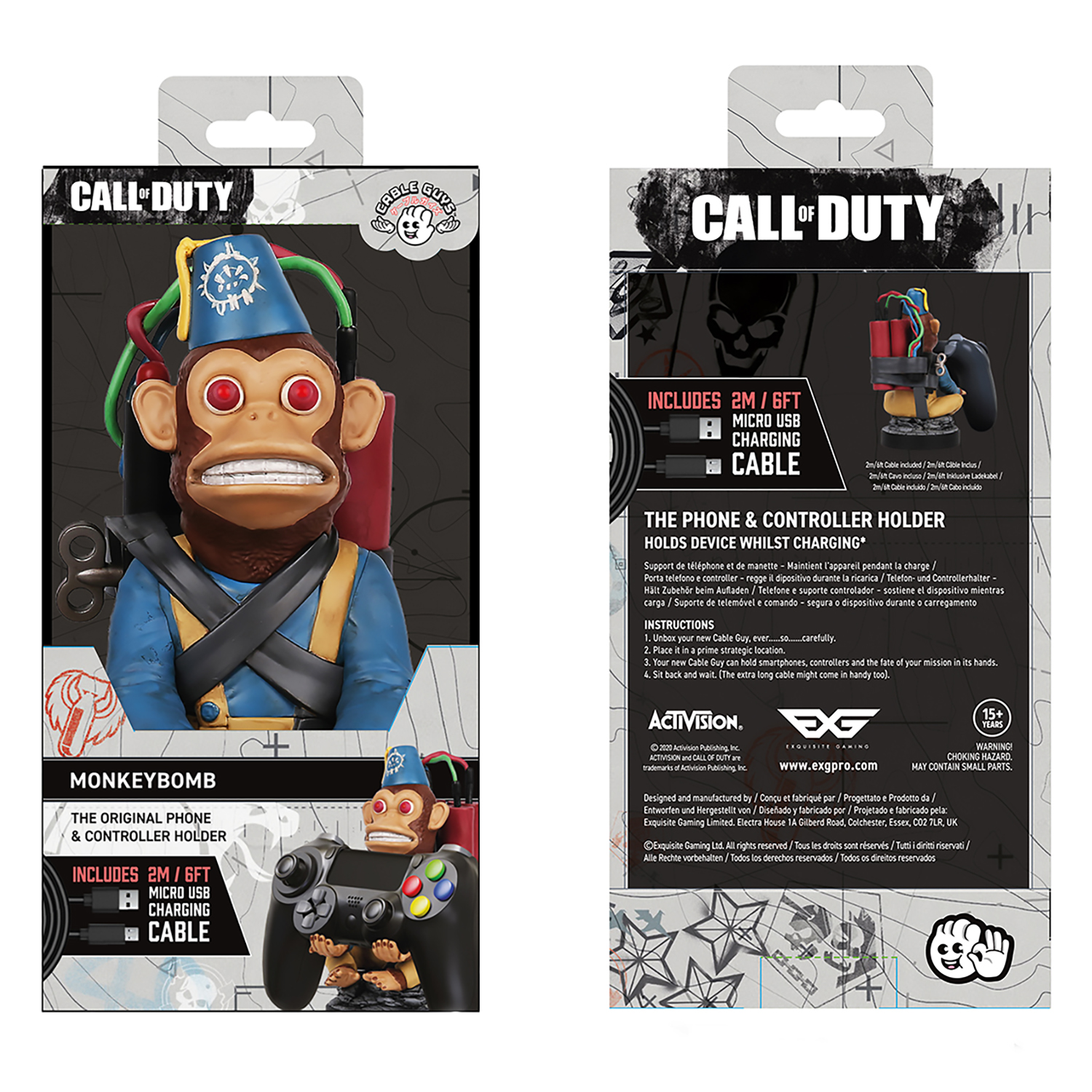 Подставка для телефона Cable Guys Call of Duty: Monkey Bomb CGCRAC300222  купить по цене 2190 ₽ в интернет-магазине Детский мир