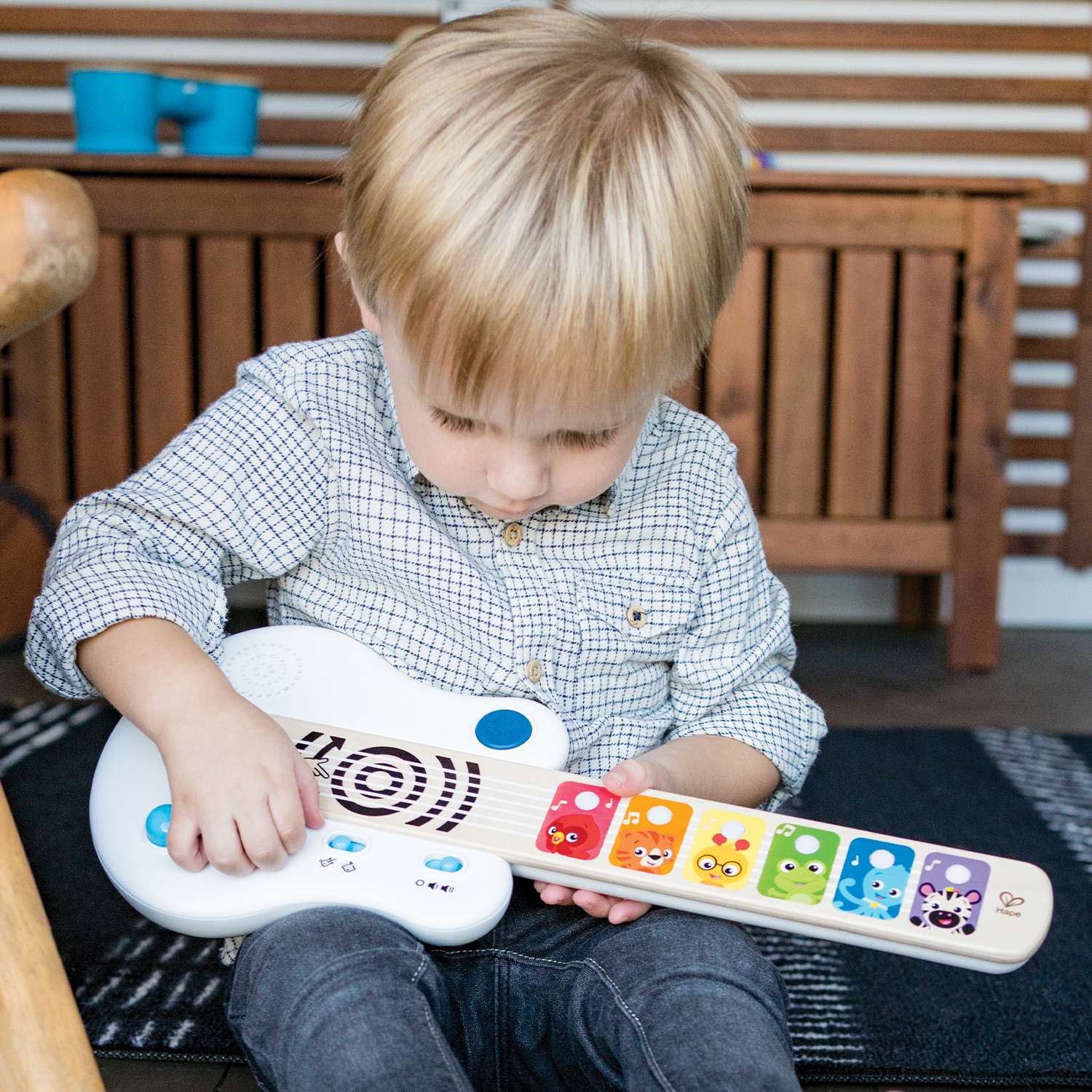Музыкальная игрушка HAPE для малышей Гитара сенсорная - фото 1