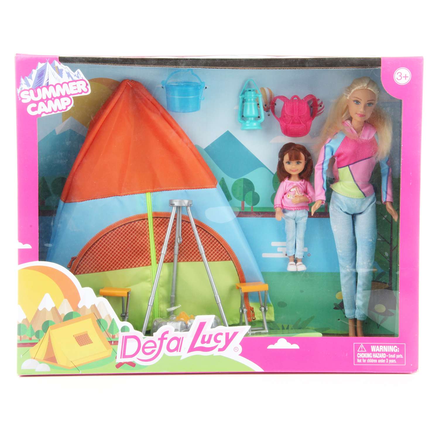 Кукла модель Барби Veld Co с ребенком и палаткой 125547 - фото 5