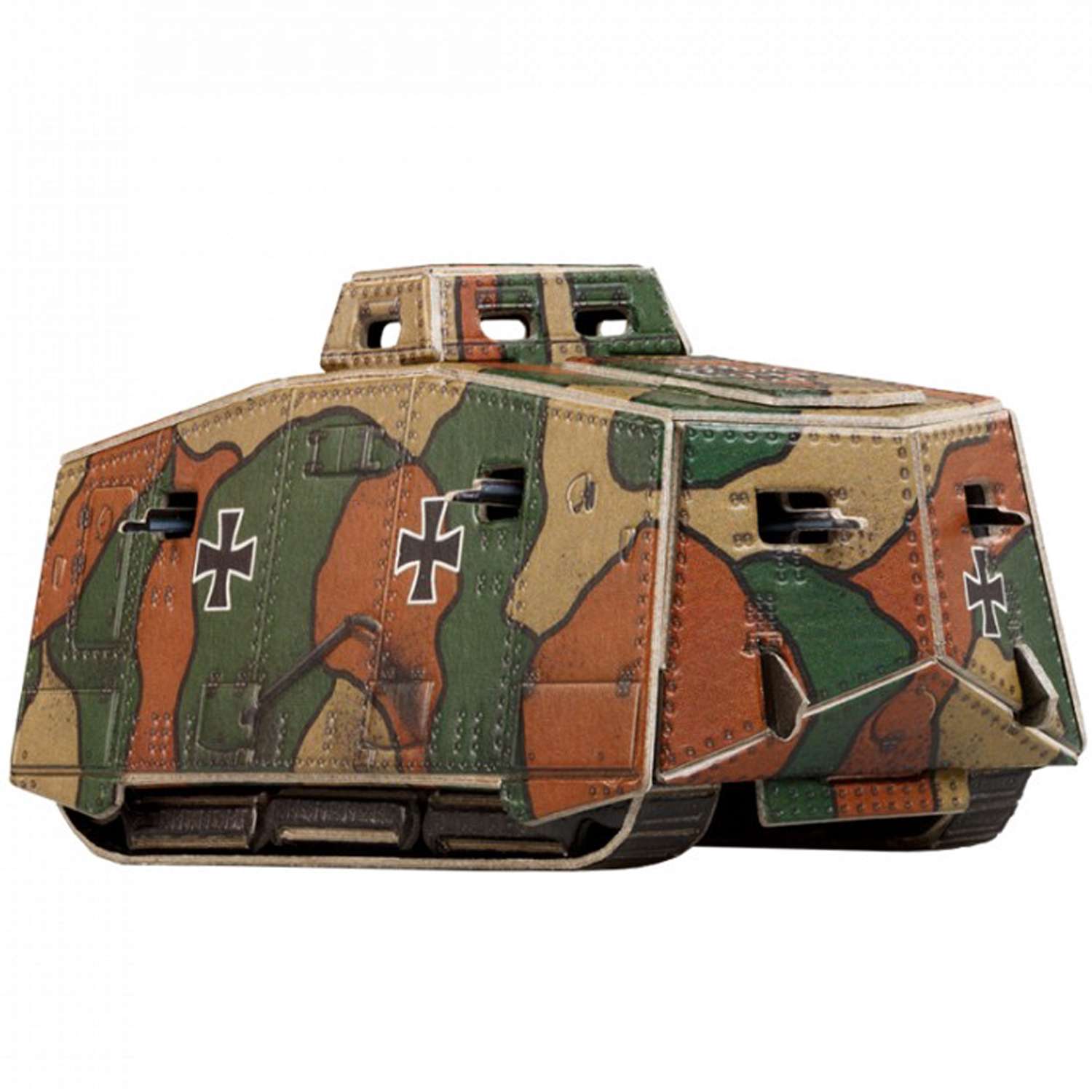 Сборная модель Умная бумага Бронетехника Германский тяжелый танк А7V 580 580 - фото 2