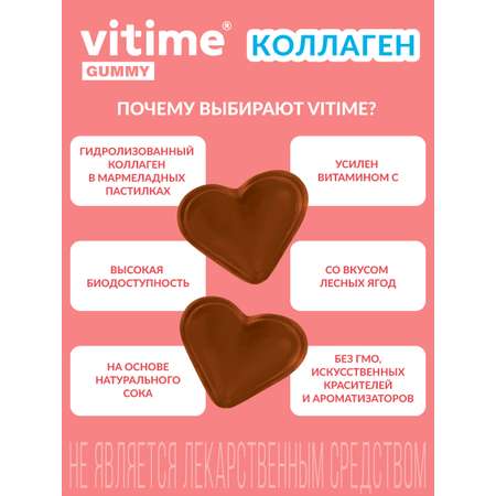 Мармеладные пастилки КОЛЛАГЕН Vitime Gummy с витамином С