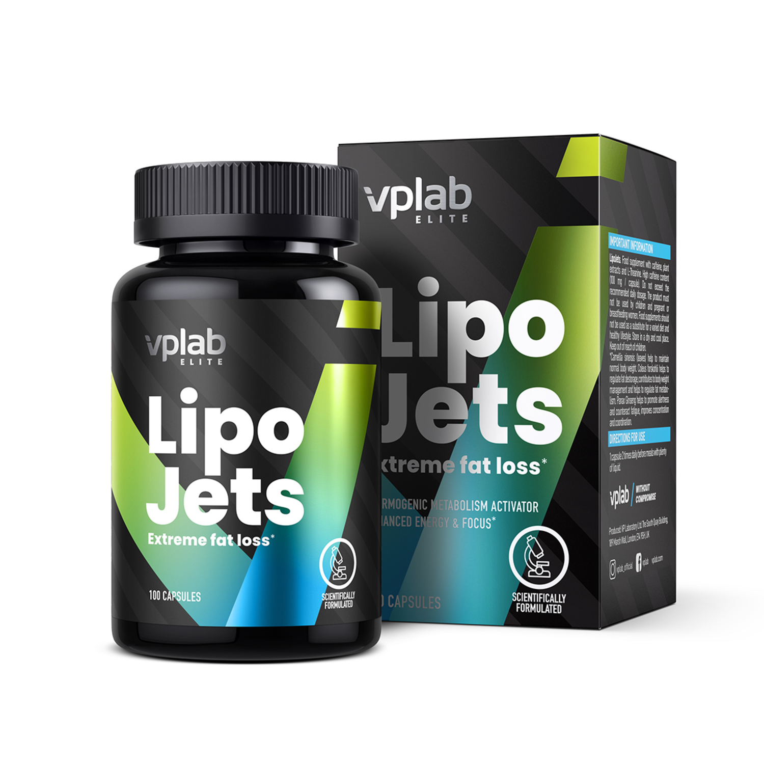 Биологически активная добавка VPLAB Жиросжигатель LipoJets 100капсул - фото 2