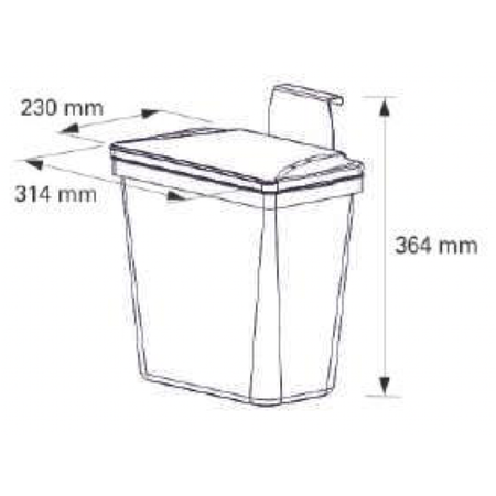 Контейнер для мусора NAVAKO Zeta 11 White