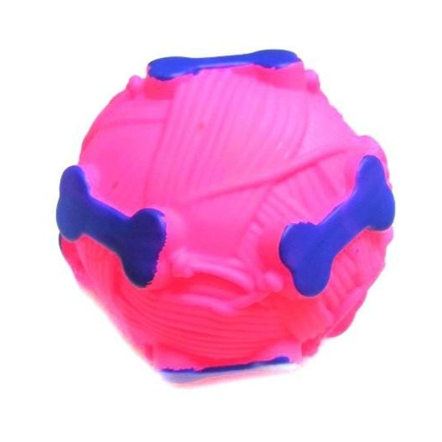 Игрушка для собак Ripoma Звуковая Мячик с отверстием для лакомства 9 см - фото 2