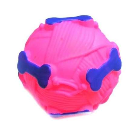 Игрушка для собак Ripoma Звуковая Мячик с отверстием для лакомства 9 см