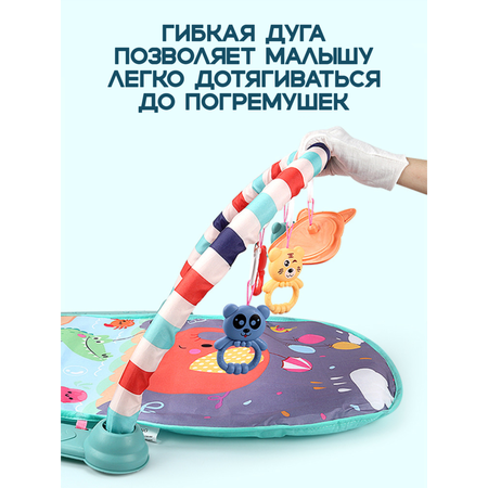 Развивающий коврик SHARKTOYS Крокодил