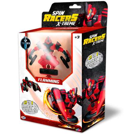 Волчок-трансформер Spin Racers 2в1 Хитрец с аксессуарами K02SRS12