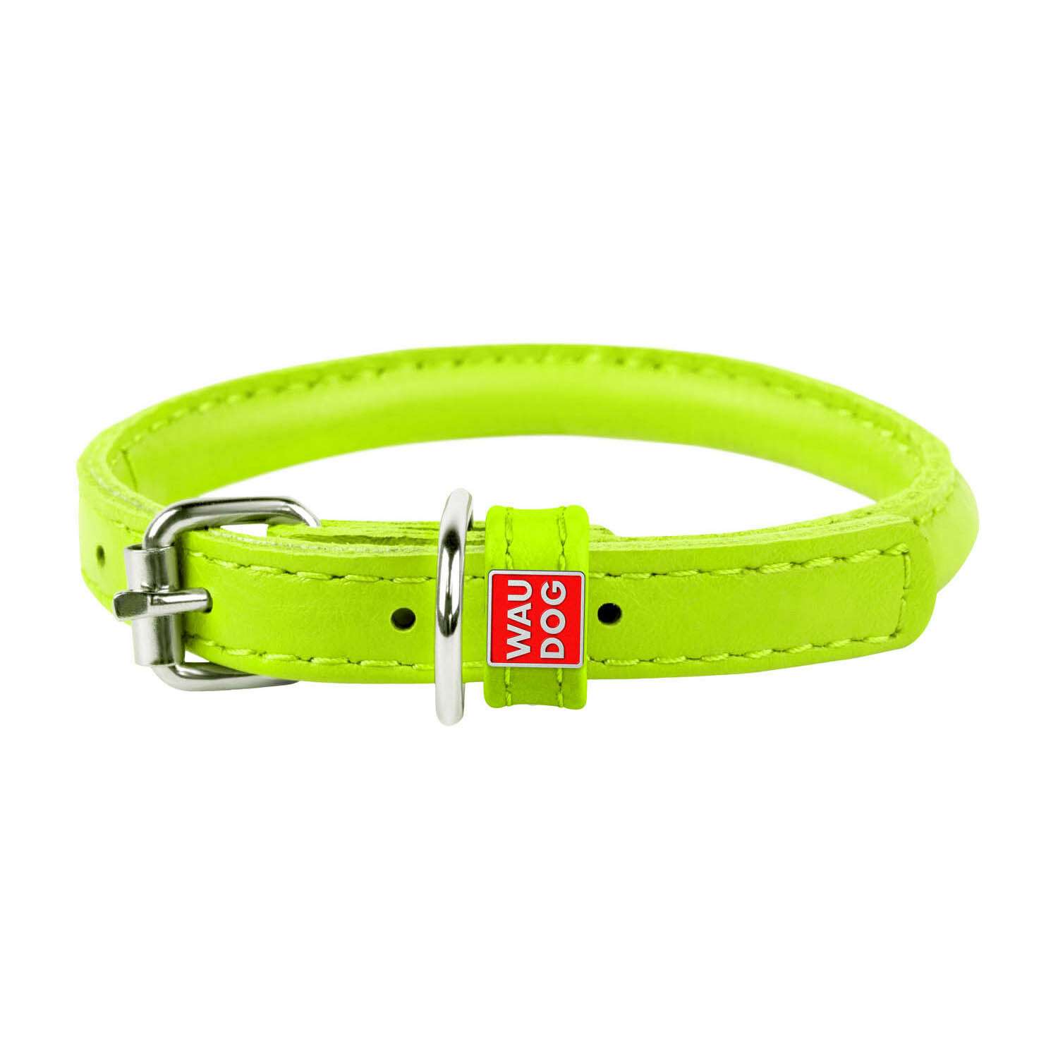 Ошейник для собак Waudog Glamour круглый малый Зеленый 22405 - фото 1