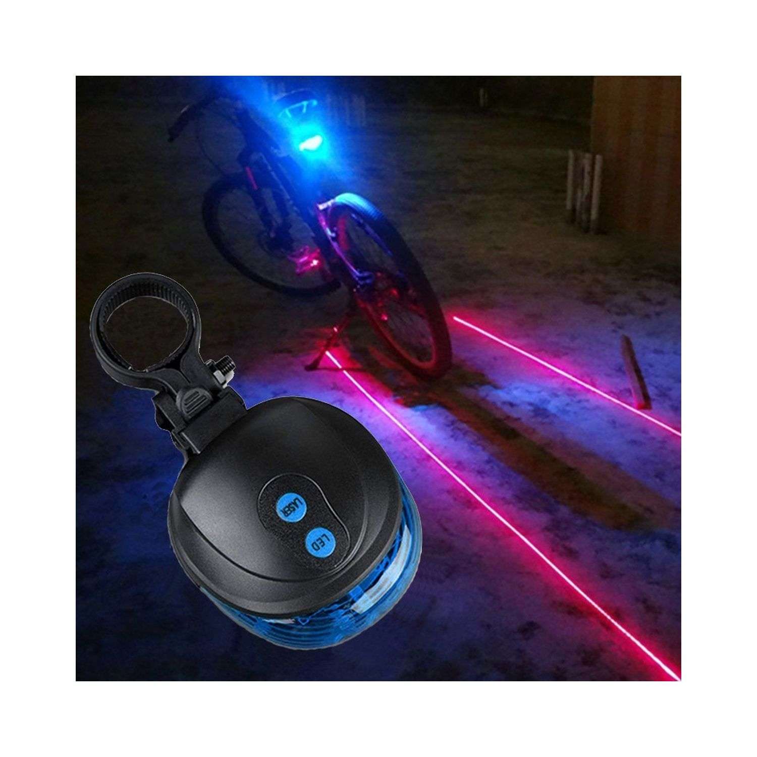 Велосипедный фонарь Seichi лазер синий - фото 2