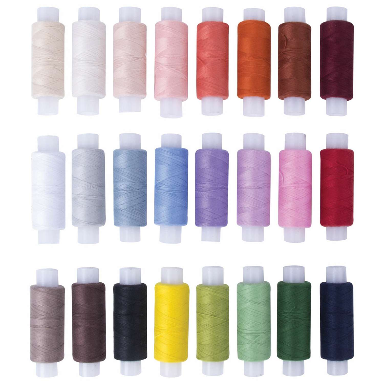 Набор швейных ниток Остров Сокровищ 24 цвета по 150м в тубе - фото 1