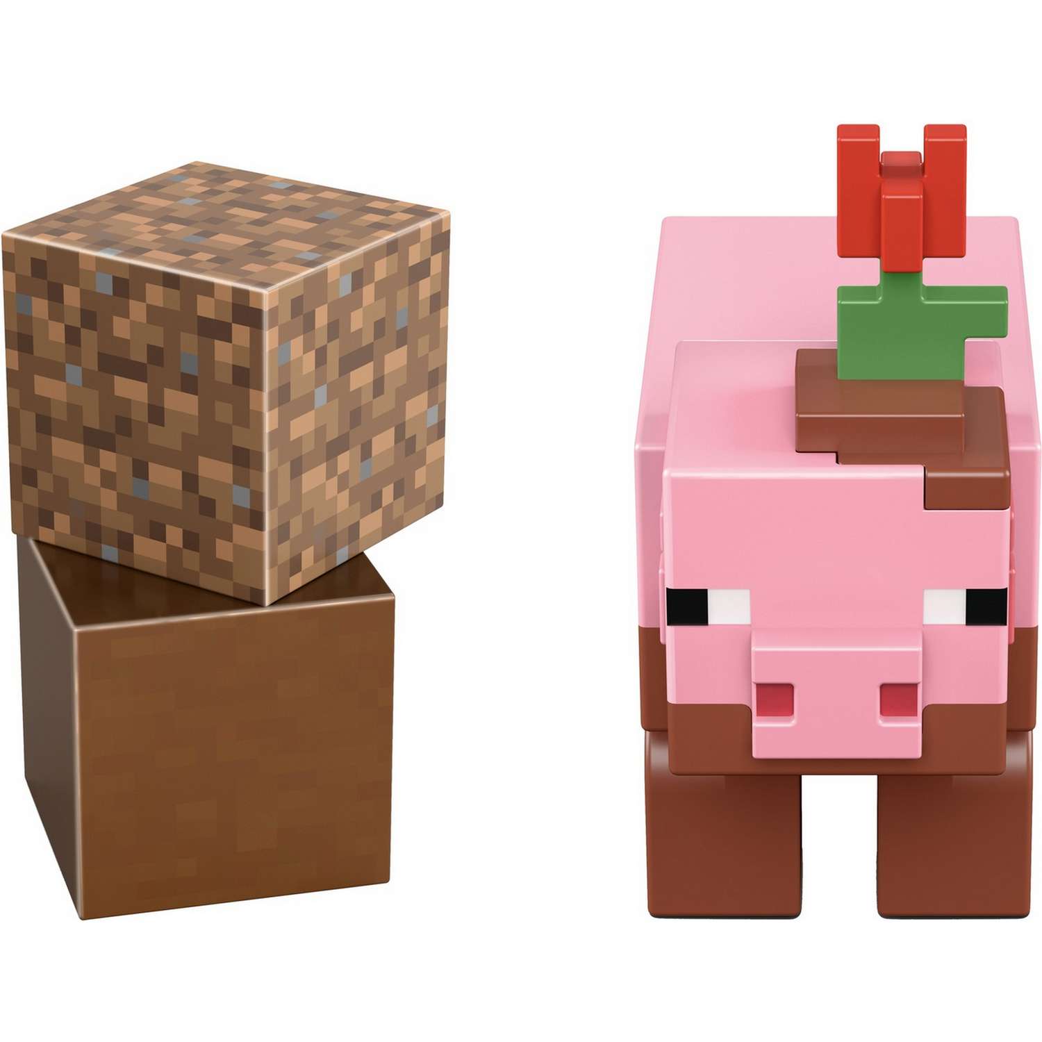 Фигурка Minecraft Свинья испачканная с аксессуарами GTP22 - фото 1