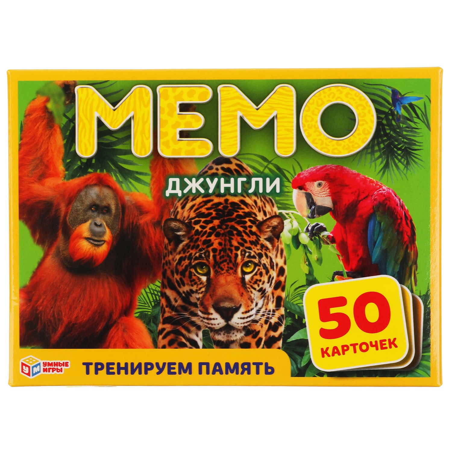 Настольная игра Умные Игры Мемо Джунгли. 50 карточек 308434 купить по цене  248 ₽ в интернет-магазине Детский мир