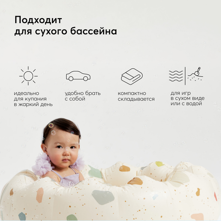 Бассейн надувной Happy Baby для купания детей