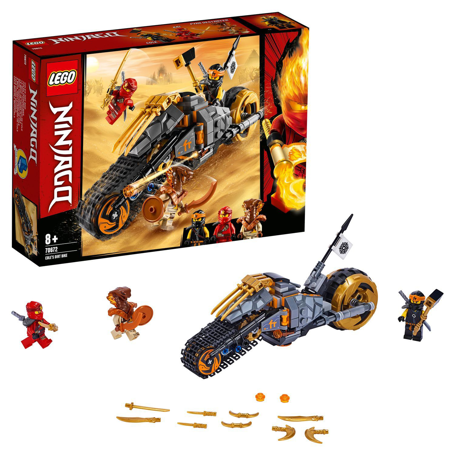 Конструктор LEGO Ninjago Раллийный мотоцикл Коула 70672