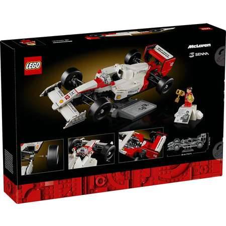 Конструктор LEGO Icons Гоночный автомобиль McLaren MP4/4 и Айртон Сенна 10330