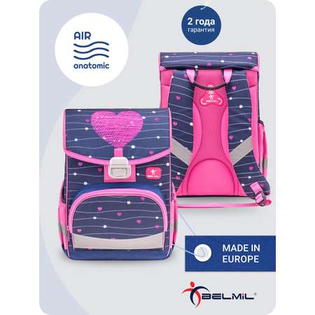 Школьный ранец BELMIL Click Heart с наполнением серия 405-45-03-SET