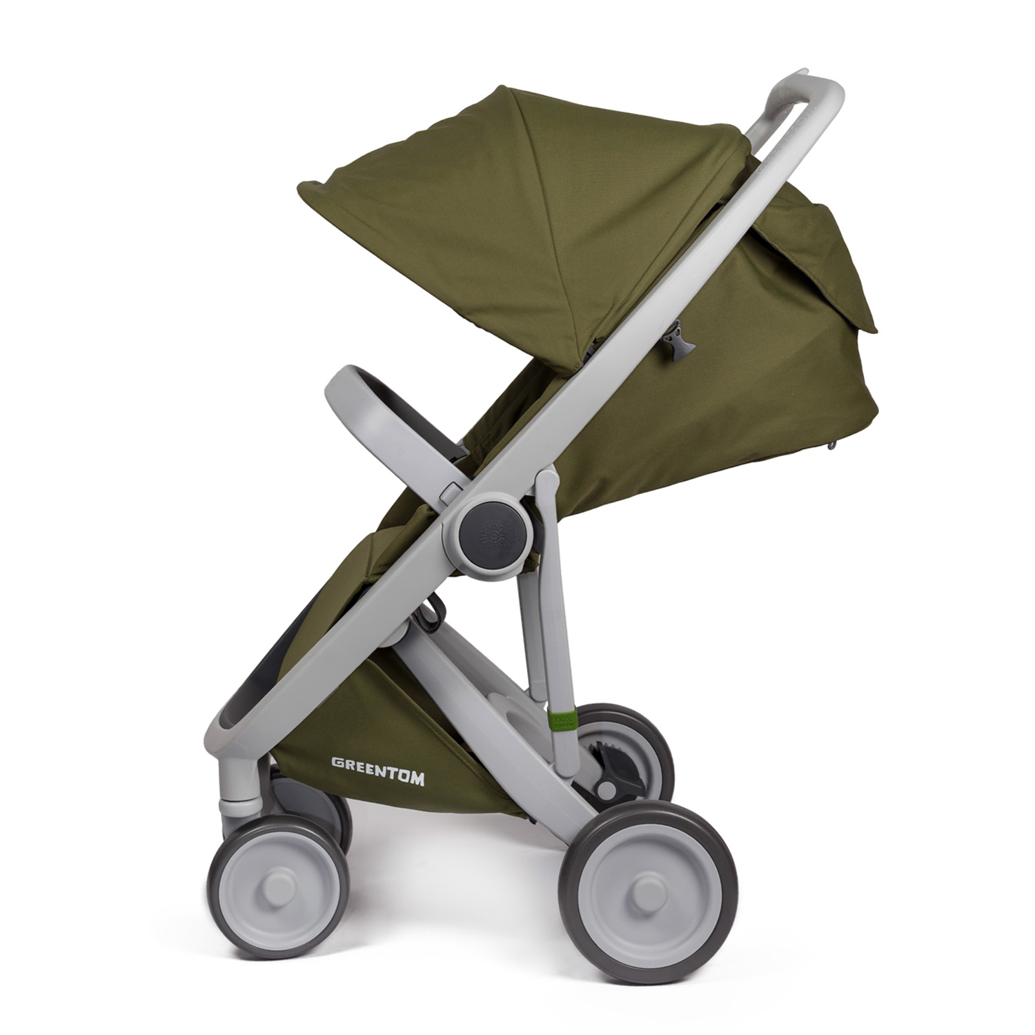 Прогулочная коляска Greentom Upp Classic Olive/Grey - фото 3