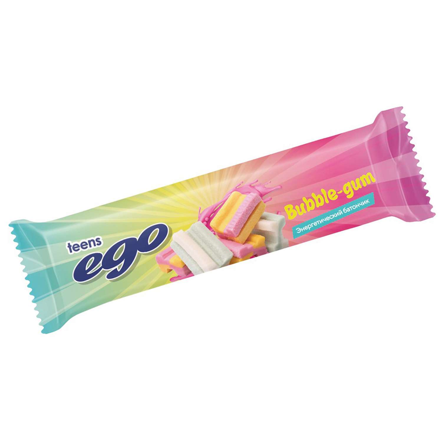 Батончик протеиновый Ego Teens бабл-гам в йогуртовой глазури 25г - фото 1