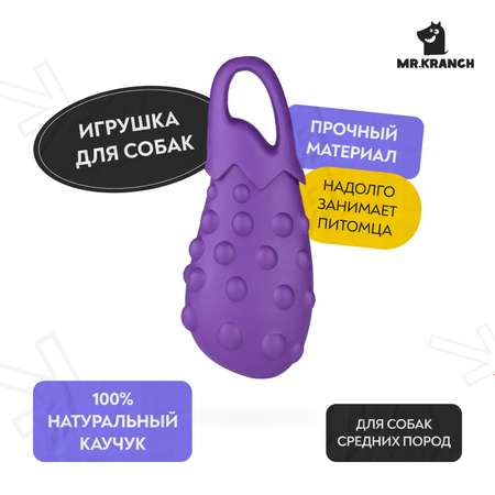 Игрушка для собак Mr.Kranch Баклажан с ароматом сливок 17см Фиолетовая