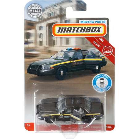 Машинка Matchbox Форд Краун Виктория с подвижными элементами Черная GBH31