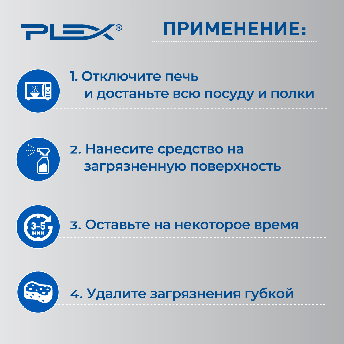 Очиститель микроволновок Plex и СВЧ-печей 500 мл - фото 4