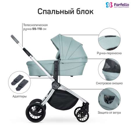 Модульная коляска 3 в 1 Farfello Baby shell