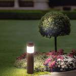 Светильник садовый LAMPER Кантри 40 см с текстурой дуба солнечной панелью и аккумулятором