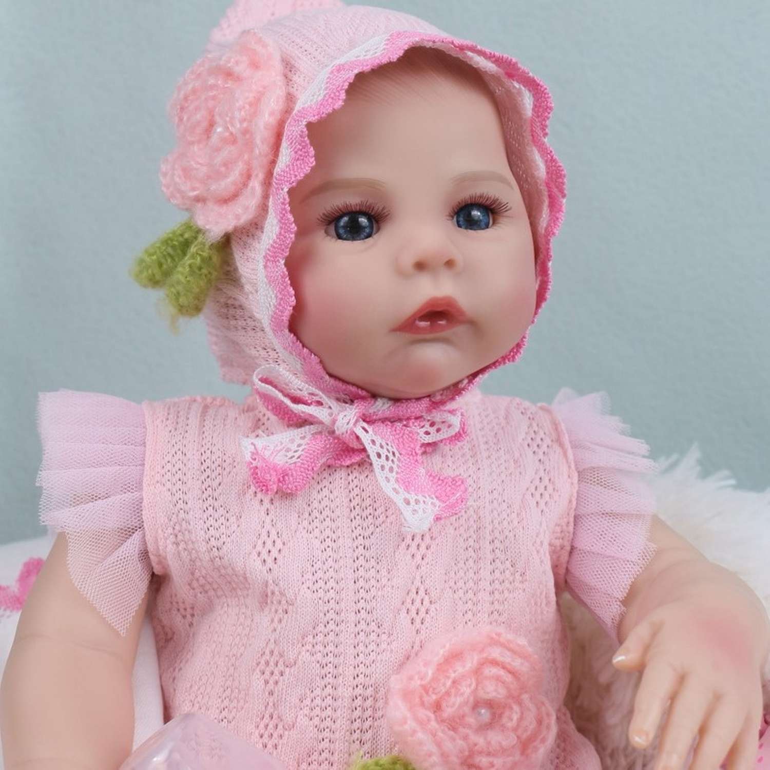 Кукла Реборн QA BABY Ксения пупс с соской набор игрушки для девочки 45 см 42002 - фото 8