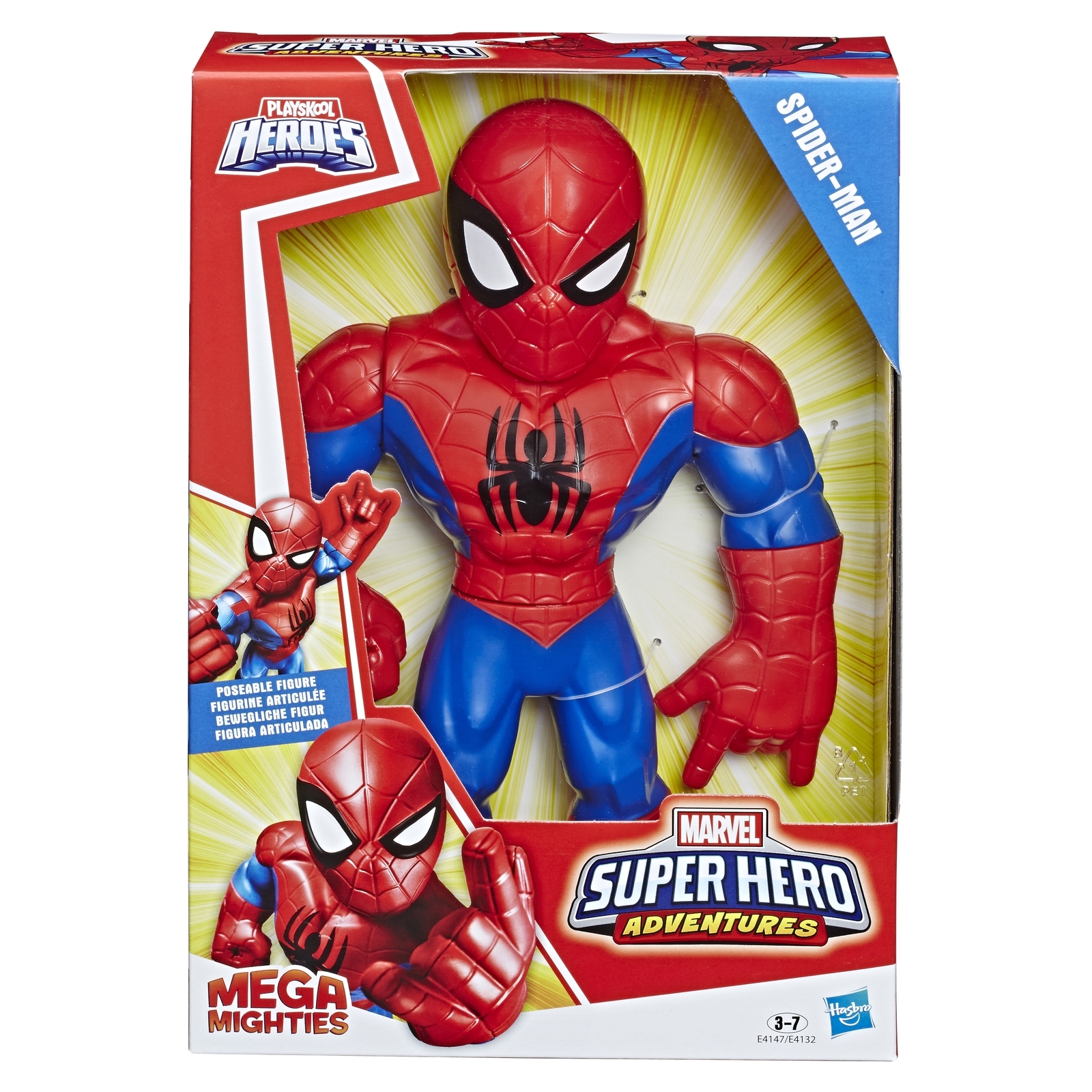 Игрушка Человек-Паук (Spider-man) (SM) Мега Майтис Человек-паук E4147ES0  купить по цене 1199 ₽ в интернет-магазине Детский мир