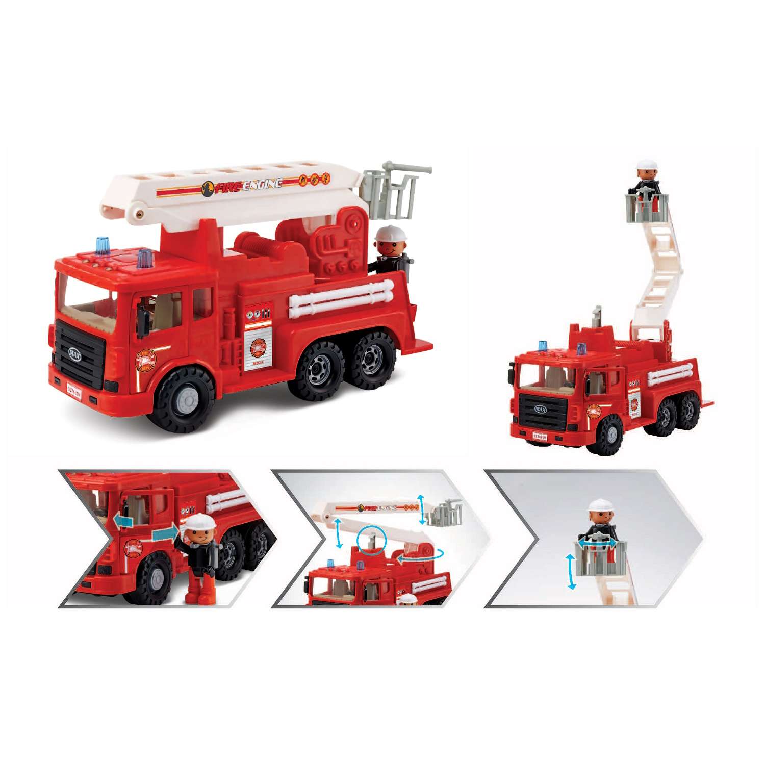 Набор игровой Daesung пожарная машина с фигуркой 40376 40376 - фото 5