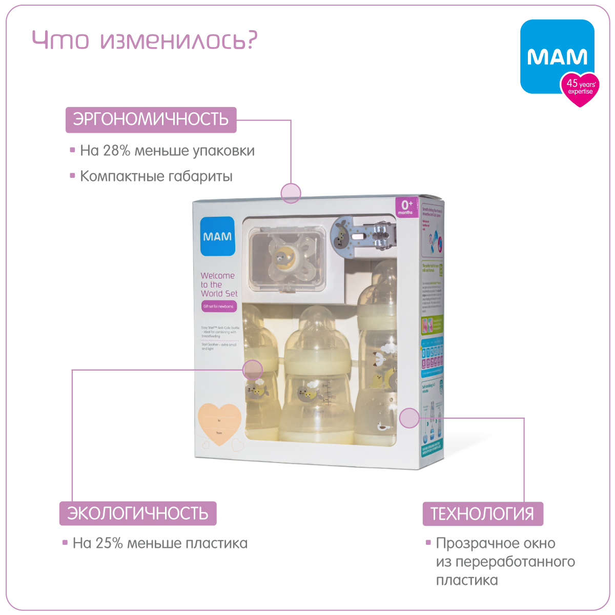 Набор бутылочек MAM Welcome to the world Giftset для новорожденных бежевый 0+ - фото 11