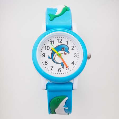 Часы Sima-Land наручные детские «Дельфин» d-3 см ремешок 20 см