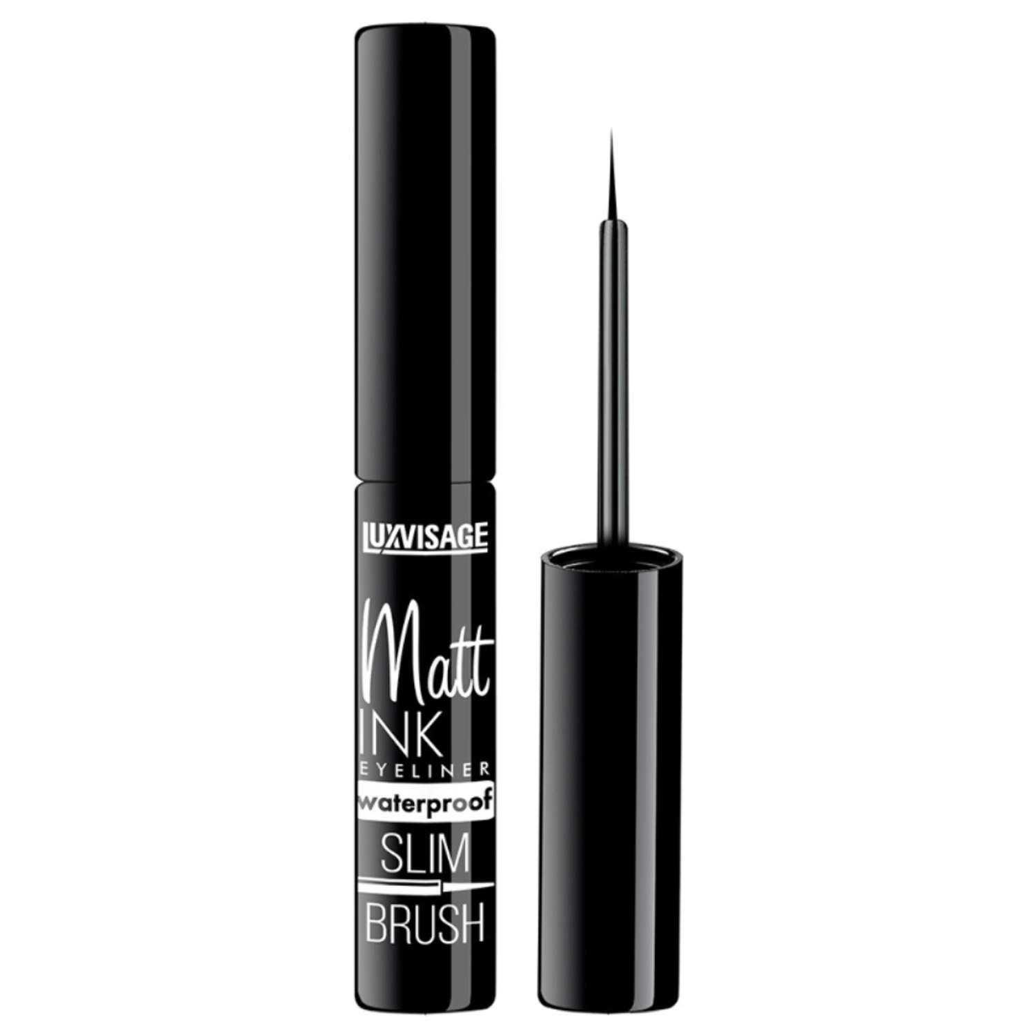 Подводка для глаз черная Luxvisage Matt INK waterproof водостойкая матовая 4 мл - фото 2