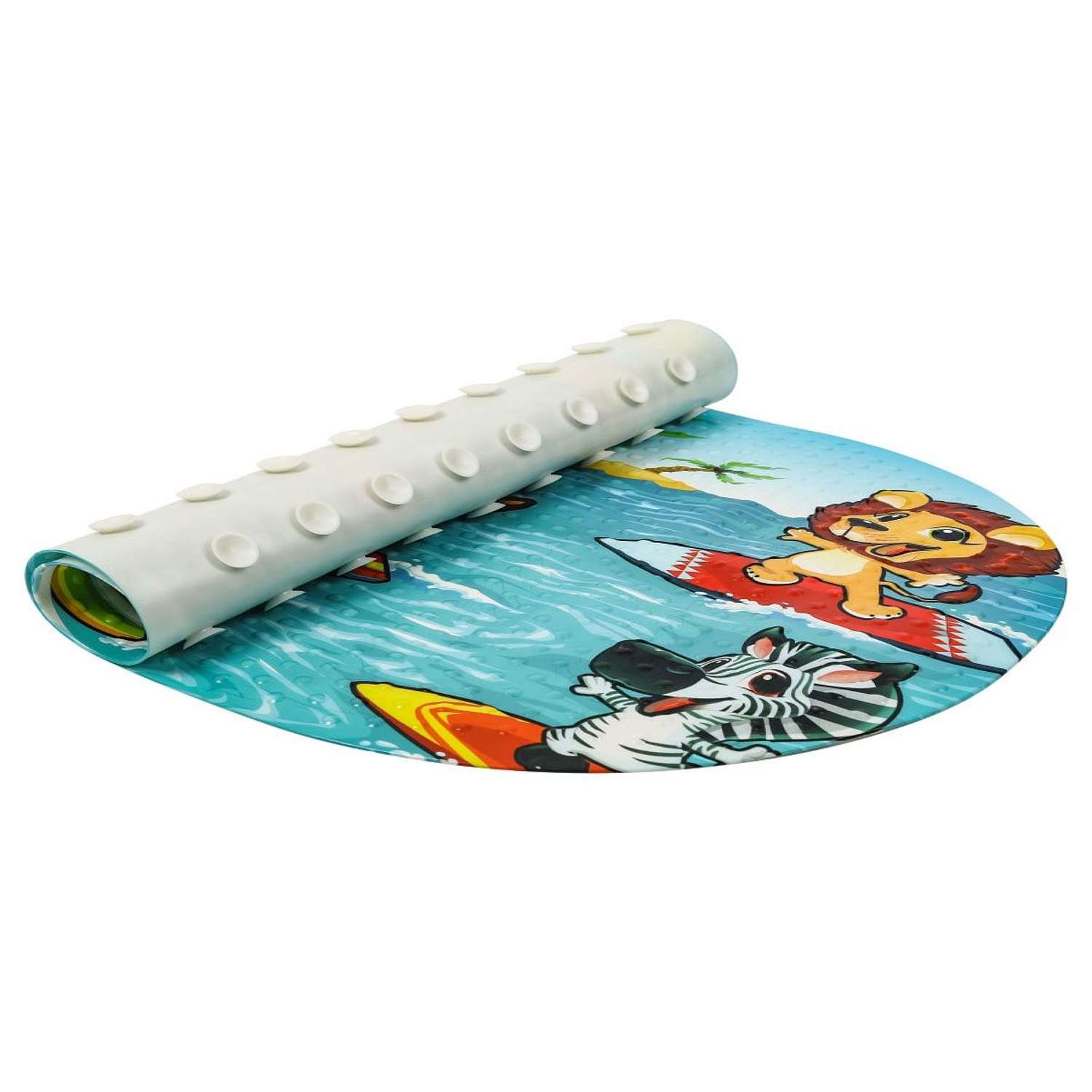 Коврик FOVERO Для ванной SPA 67х36 см детский серфинг - фото 2