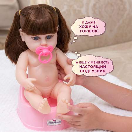 Кукла Реборн QA BABY Кэндис девочка интерактивная Пупс набор игрушки для ванной для девочки 38 см