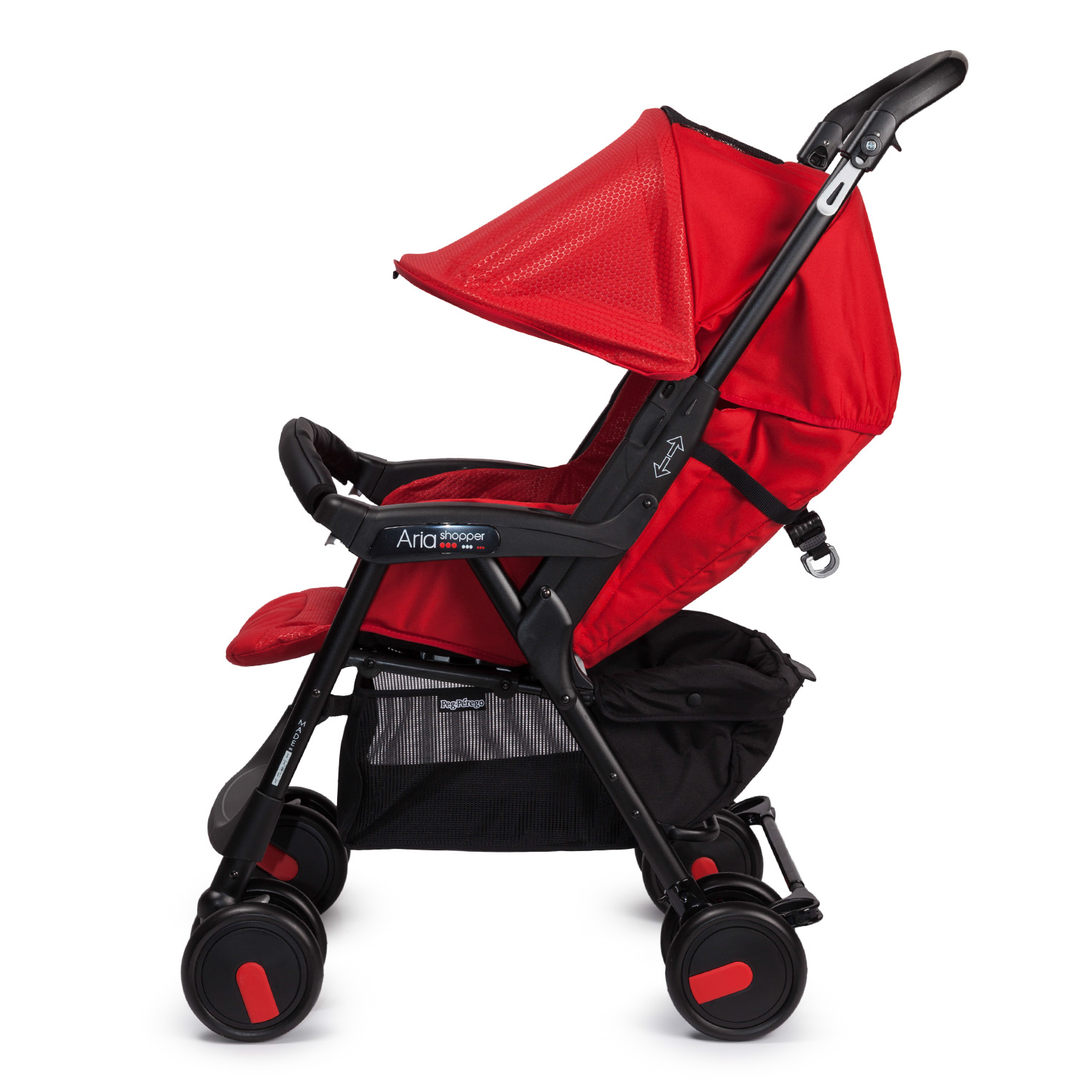 Прогулочная коляска Peg-Perego Aria Shopper Mod Red без чехла - фото 2