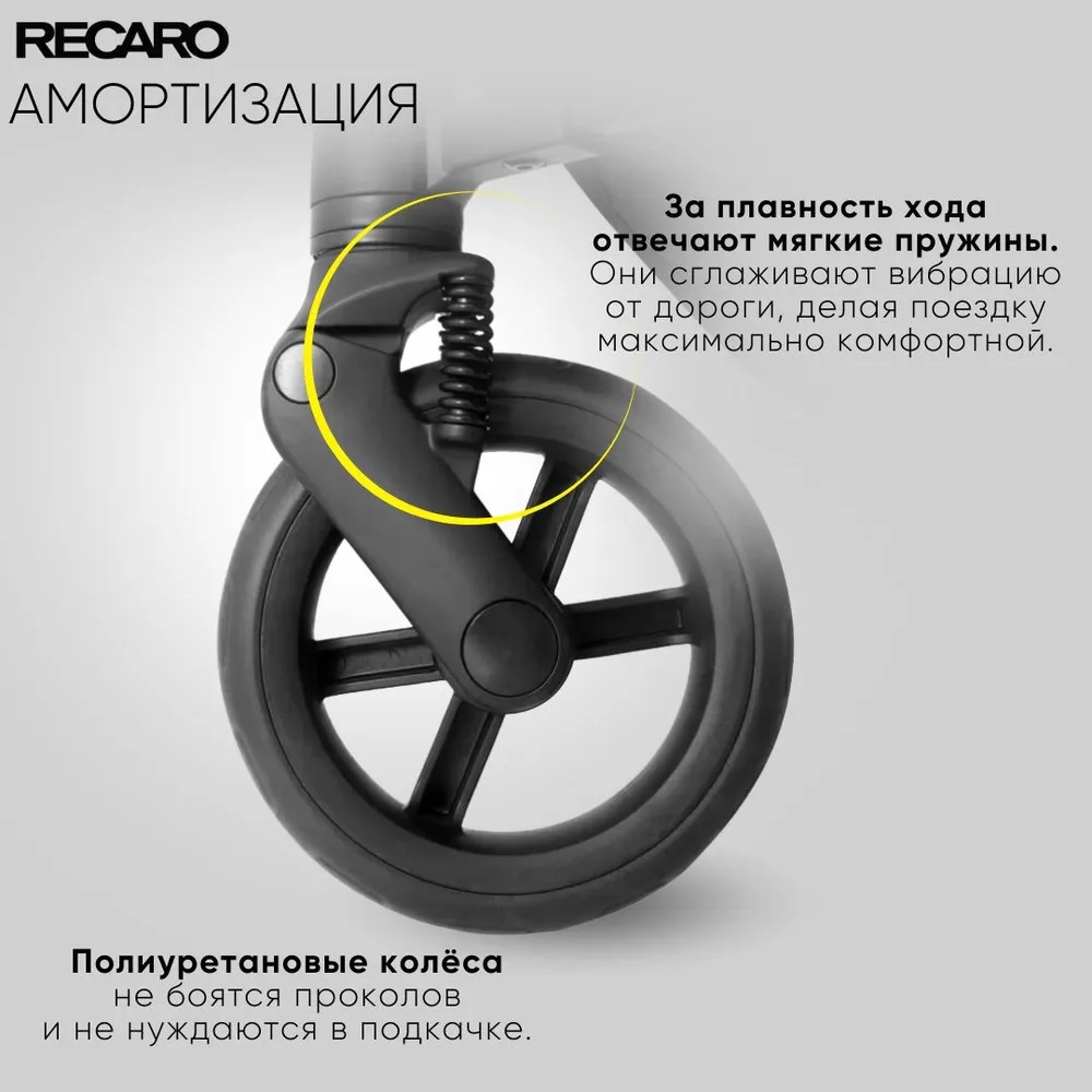 Коляска Recaro Lexa elite prime mat black с рождения до 4 лет - фото 7