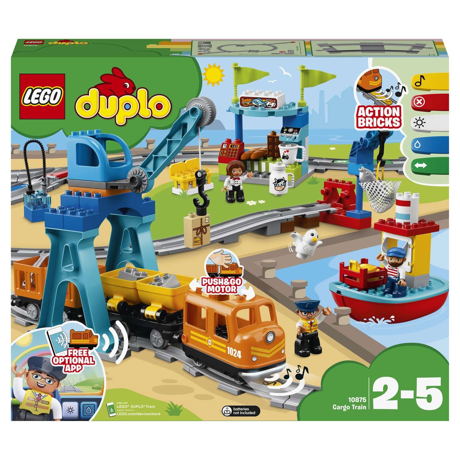 Конструктор LEGO DUPLO Town Грузовой поезд (10875) - фото 2