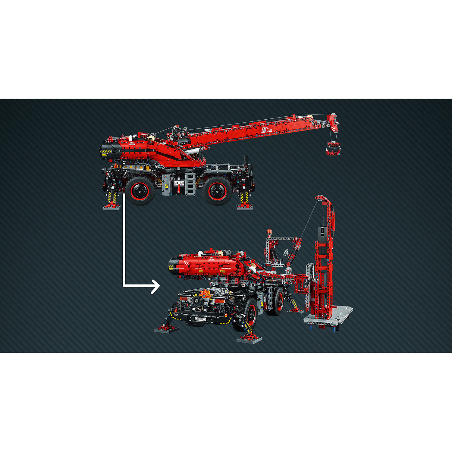 Конструктор LEGO Technic Подъёмный кран для пересечённой местности 42082 - фото 8