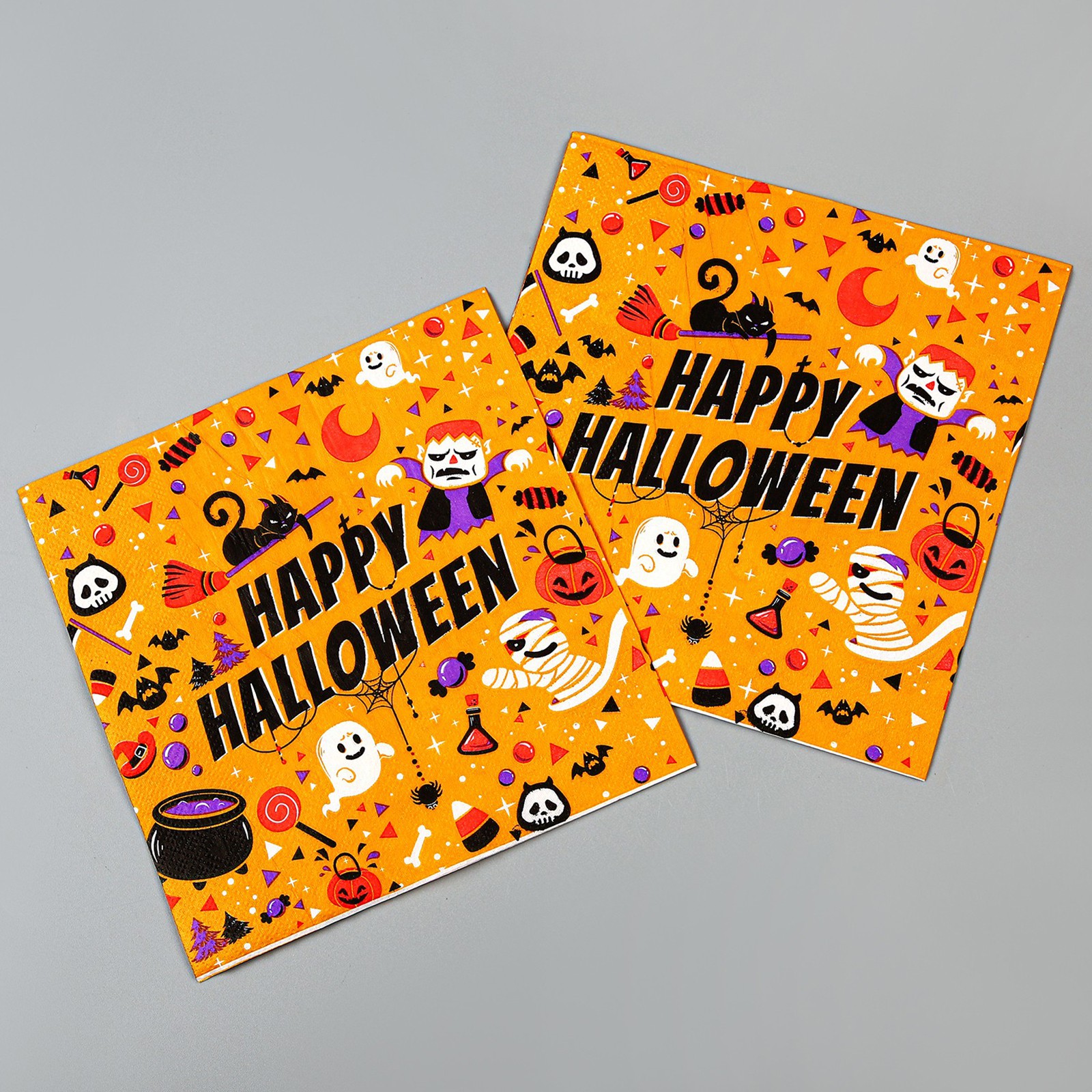 Салфетки Страна карнавалия бумажные «Хэллоуин» в наборе 20 шт. - фото 1