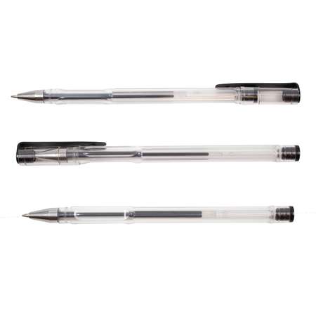 Ручка гелевая CENTRUM для каллиграфии рисования и письма с металлическим наконечником 0.7 мм черная
