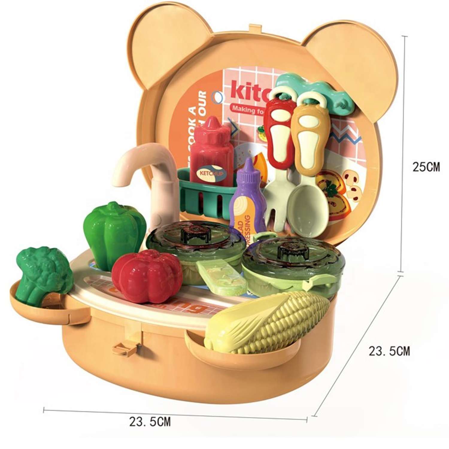 Сумка детская Мишка SHARKTOYS игровой набор кухня - фото 3